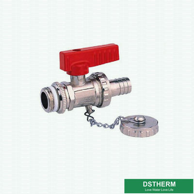 La valve nickelée de radiateur a adapté le poids aux besoins du client moyen en laiton forgé de robinet à tournant sphérique