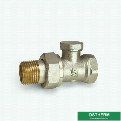 Type droit valve en laiton thermostatique d'OIN de radiateur