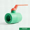 Type plus lourd standard européen robinet à tournant sphérique en laiton en plastique de Ppr avec le robinet à tournant sphérique rapide d'écoulement de boule en laiton
