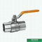 Le robinet à tournant sphérique moyen nickelé de gaz de poids a adapté le robinet aux besoins du client à tournant sphérique en laiton forgé