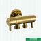 Conception populaire d'angle des accessoires PN25 CW617N de pièce de douche de valve de couleur en laiton d'or