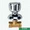 Valve en laiton en bronze adaptée aux besoins du client de robinet d'arrêt de tuyau de Logo Chrome Plated Concealed Water