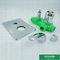 Quatre valve de douche carrée de mélangeur du panneau PPR de manières pour les articles sanitaires
