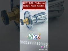 Poignée ronde en alliage de zinc chromée pour cartouches de valve en laiton