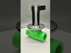 Valve à bille PPR de luxe en cuivre-plastique résistant à la corrosion