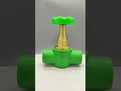 Valve à bille PPR de luxe en cuivre-plastique résistant à la corrosion