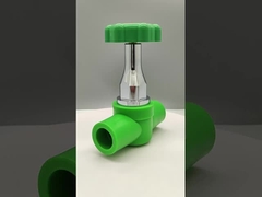 Valve à bille PPR de luxe en cuivre-plastique résistant à la corrosion