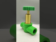 Valve à bille PPR de luxe en cuivre-plastique résistant à la corrosion