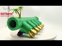 Collecteurs en laiton PPR rouge à 5 voies, logo et couleur personnalisés, 20mm