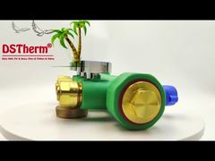 Manifolds PPR avec soupape à bille eau chaude et froide bleu 3 façons Manifolds Logo personnalisé et couleur 25mm