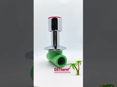 Valve d'arrêt Ppr chromée avec poignée antidérapante Faible entretien 20-32 mm Taille personnalisable