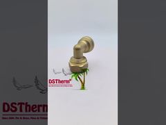 Raccord coudé fileté femelle Pex en laiton Couleur laiton Logo personnalisé Raccords à vis Poids moyen