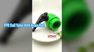 Boule en laiton durable de robinet à tournant sphérique de PPR agitant la poignée