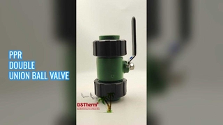 Robinet à tournant sphérique à double union PPR facile à installer