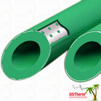 Ppr a perforé le tuyau déjoué en aluminium de tuyau de Ppr de longueur en aluminium composée en aluminium du tuyau PN16 PN20 4m