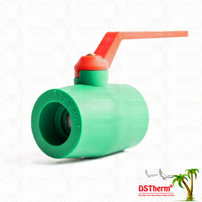 Type plus lourd standard européen robinet à tournant sphérique en laiton en plastique de Ppr avec le robinet à tournant sphérique rapide d'écoulement de boule en laiton