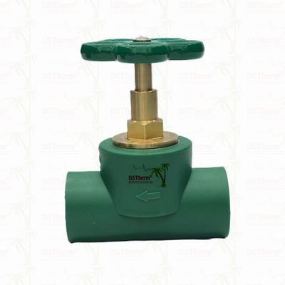 Cartouche de soupape d'arrêt de type plus lourd personnalisée avec poignée verte Cartouche de cuivre de cuivre Spindle de soupape de haut