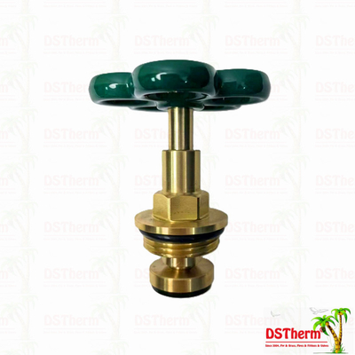Cartouche de soupape d'arrêt de type plus lourd personnalisée avec poignée verte Cartouche de cuivre de cuivre Spindle de soupape de haut