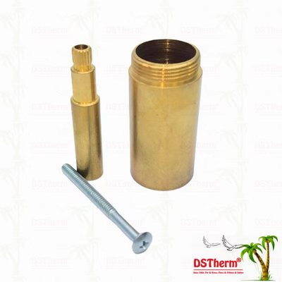 Brass / chrome revêtue de la soupape de la tige de l'extension du manche 1/2 " - 1" Taille personnalisée