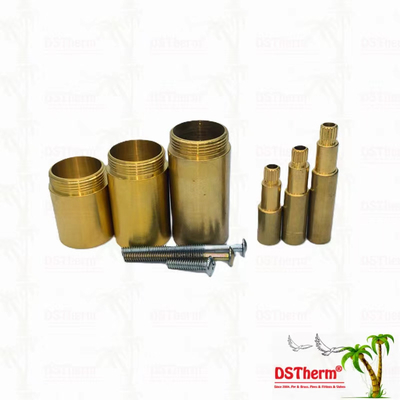 Brass / chrome revêtue de la soupape de la tige de l'extension du manche 1/2 " - 1" Taille personnalisée