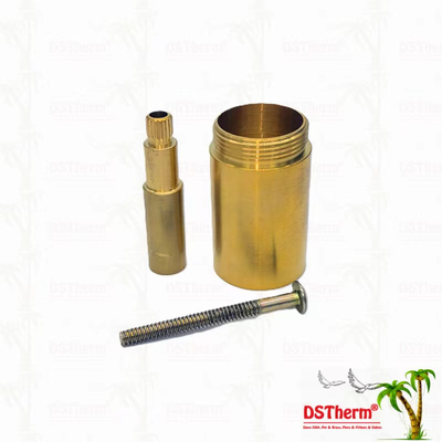 Brass / chrome revêtue de la soupape de la tige de l'extension du manche 1/2 " - 1" Taille personnalisée