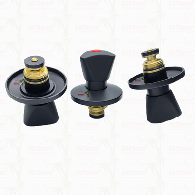 Ventilateur de freinage à manche triangulaire Partie supérieure Cartouche en laiton Cartouche plaquée noire Cartouche de vanne cachée Cartouche de vanne globale