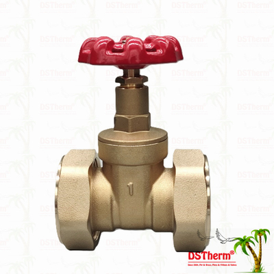 Valve de porte en laiton Union avec poignée en fonte rouge à débit élevé 1/2 "-4" Taille personnalisée
