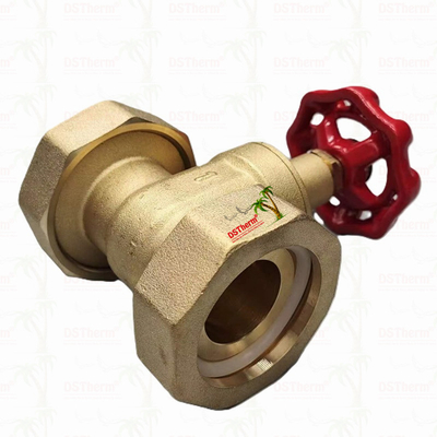 Valve de porte en laiton Union avec poignée en fonte rouge à débit élevé 1/2 "-4" Taille personnalisée