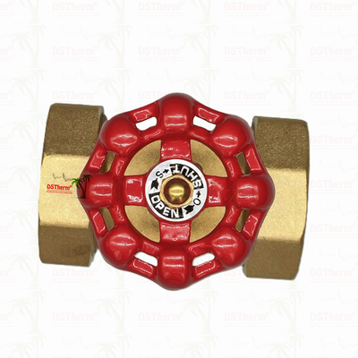 Valve de porte en laiton Union avec poignée en fonte rouge à débit élevé 1/2 "-4" Taille personnalisée