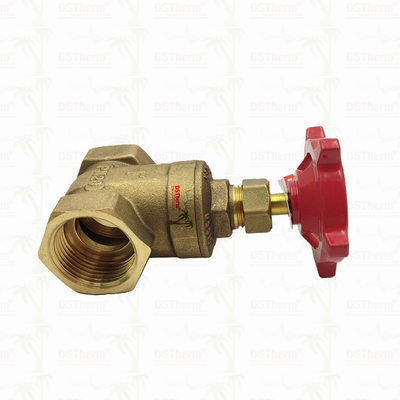 Valve de porte en laiton Union avec poignée rouge 1/2 "-2" Taille personnalisée Anti-corrosion