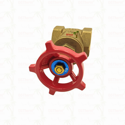 Valve de porte en laiton Union avec poignée rouge 1/2 "-2" Taille personnalisée Anti-corrosion