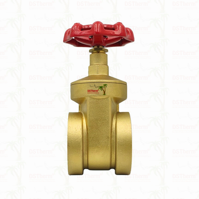 Valve de porte en laiton avec poignée rouge 2 " Taille personnalisée Capacité de support haute pression