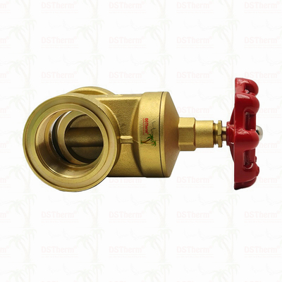 Valve de porte en laiton avec poignée rouge 2 " Taille personnalisée Capacité de support haute pression