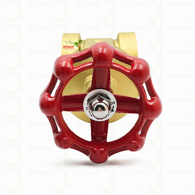 Valve de porte en laiton avec poignée rouge 2 " Taille personnalisée Capacité de support haute pression