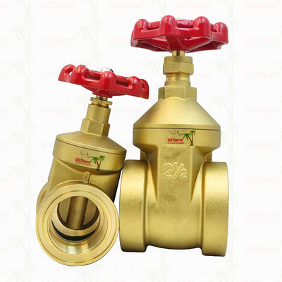 Valve de porte en laiton avec poignée rouge 2 " Taille personnalisée Capacité de support haute pression