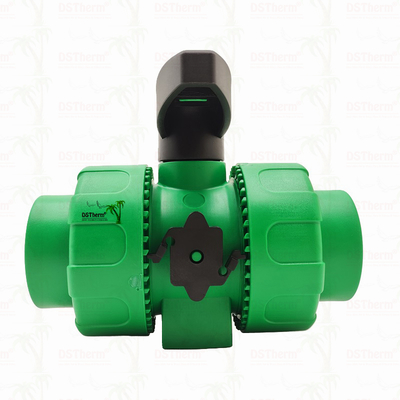 Boule de verrouillage PPR Double Union Ball Valve avec boule en plastique S2.5 20-63MM LOGO personnalisé