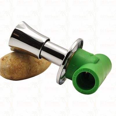 PN25 PPR vanne d'arrêt 20-40 mm chromée avec poignée antidérapante