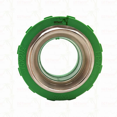 PPR Femme couplage fileté en plastique raccords de tuyaux PPR 75 * 2 1/2 " Taille personnalisée