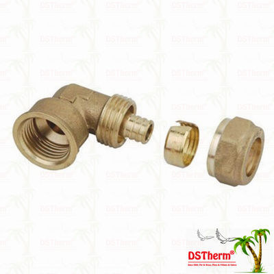 Garnitures en laiton filetées par mâle Logo Screw Fittings Middle Weight adapté aux besoins du client par couleur en laiton de Pex de coude