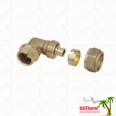 Garnitures en laiton filetées femelles Logo Screw Fittings Middle Weight adapté aux besoins du client par couleur en laiton de Pex de coude