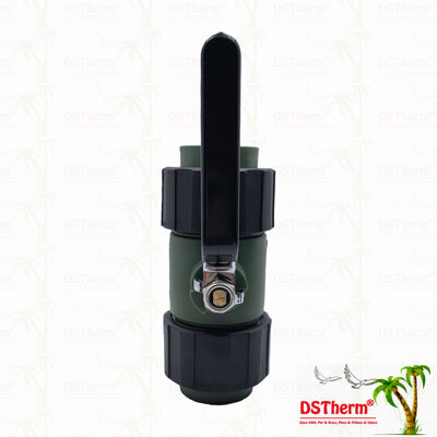 Vanne à boisseau sphérique à double union PPR avec bille en laiton et poignée en fer, 20-63MM, LOGO personnalisé