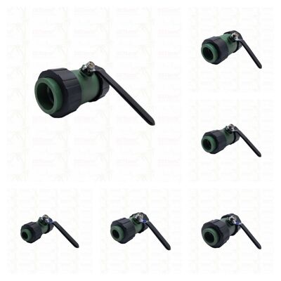 Vanne à boisseau sphérique à double union PPR avec bille en laiton et poignée en fer, 20-63MM, LOGO personnalisé