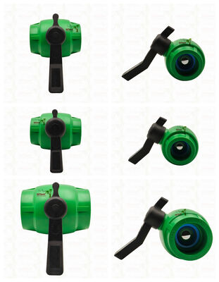 Ventilateur à bille à débit rapide à forage complet PPR avec cartouche en laiton pour tuyau PPR 20-63MM personnalisable