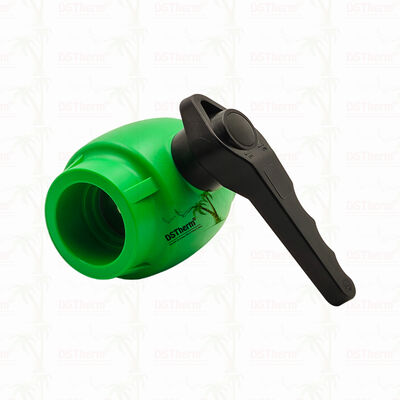 PPR soupape à bille avec manche ondulant et boule de laiton pour système de plomberie 20-63MM personnalisable