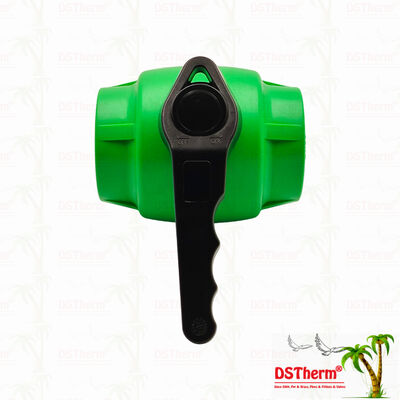 PPR soupape à bille avec manche ondulant et boule de laiton pour système de plomberie 20-63MM personnalisable