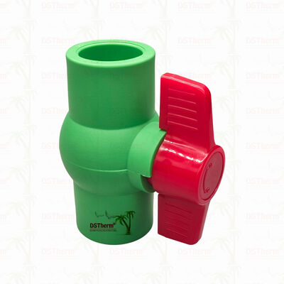 PPR soupape à bille en plastique avec bille en plastique pour système de plomberie 20-63mm Zéro fuite