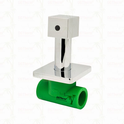 PPR Chrome Plated Stop Valve With Cube Handle Global Vlave 20-32mm
