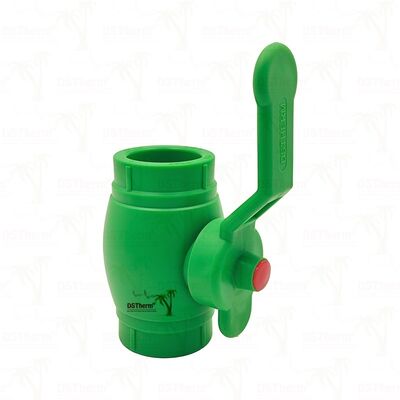 PPRCT soupape à bille PPR soupape à bille en laiton avec poignée en fer PN25 20-63 mm personnalisable
