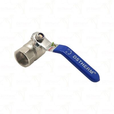PN25 soupape à bille en laiton à bille chromée femelle x femelle plein port 1/2" ′′ 4′′