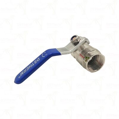 PN25 soupape à bille en laiton à bille chromée femelle x femelle plein port 1/2" ′′ 4′′